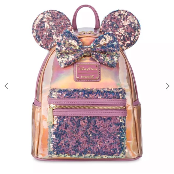 NWT Minnie Mouse EARidescent Mini Backpack by Loungefly - Picture 2 of 10